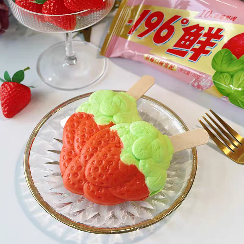 -196℃ (Strawberry Flavor) Popsicle (Carton Sale)